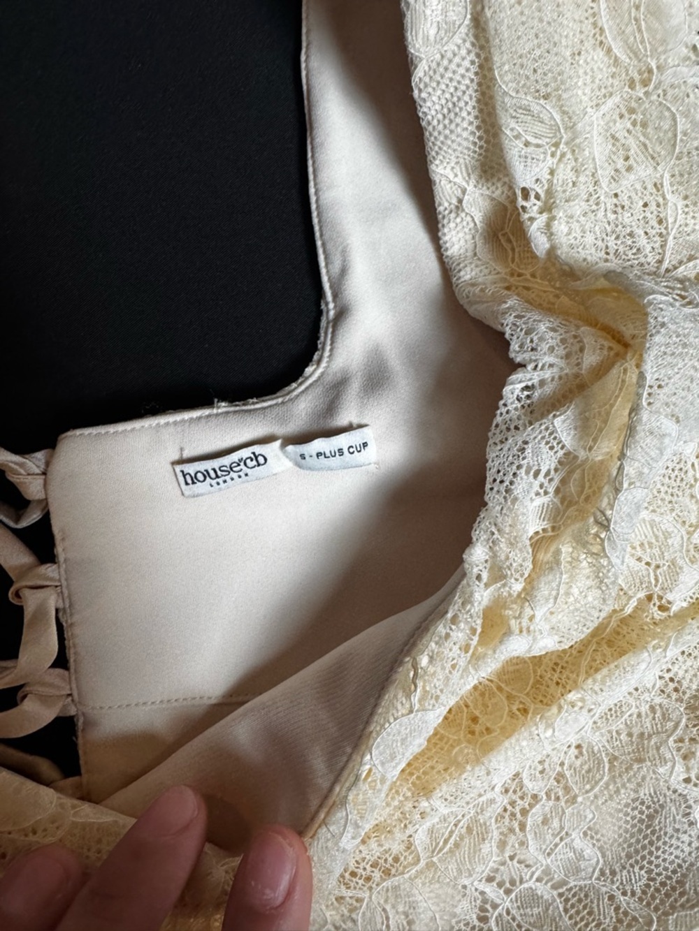 House of CB Una Vintage Cream Lace Corset S Plus Cup Coquette Luxury - Picture 3 of 9